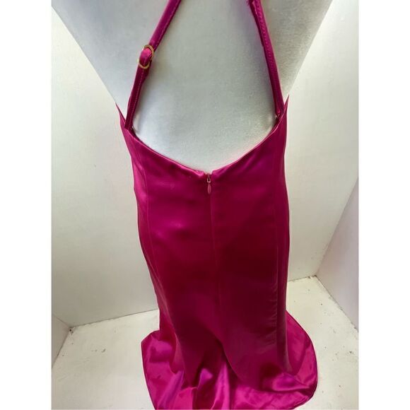 Lovers and Friends NWT Fuschia Saten Gown Size S - Picture 8 of 11
